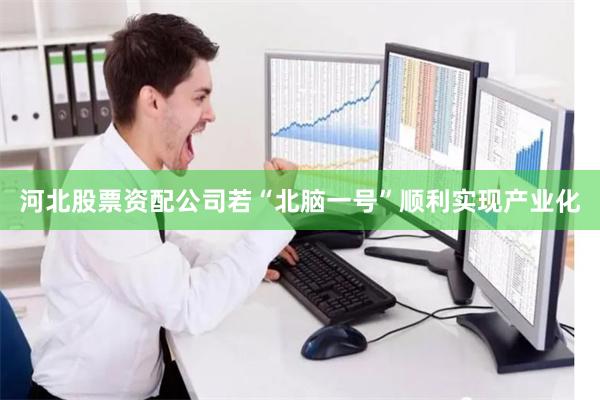 河北股票资配公司若“北脑一号”顺利实现产业化